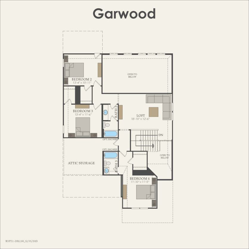 Second Floor 4 br / 3.5 ba
