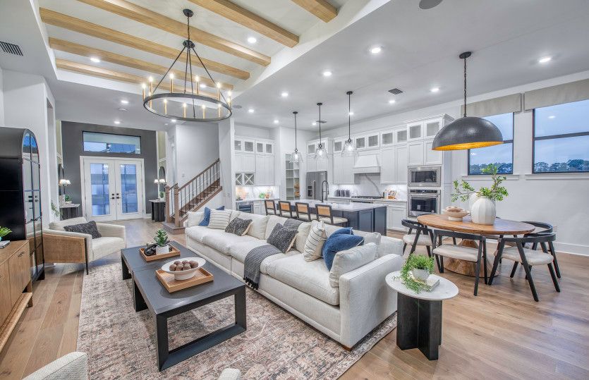 Open concept new home layout