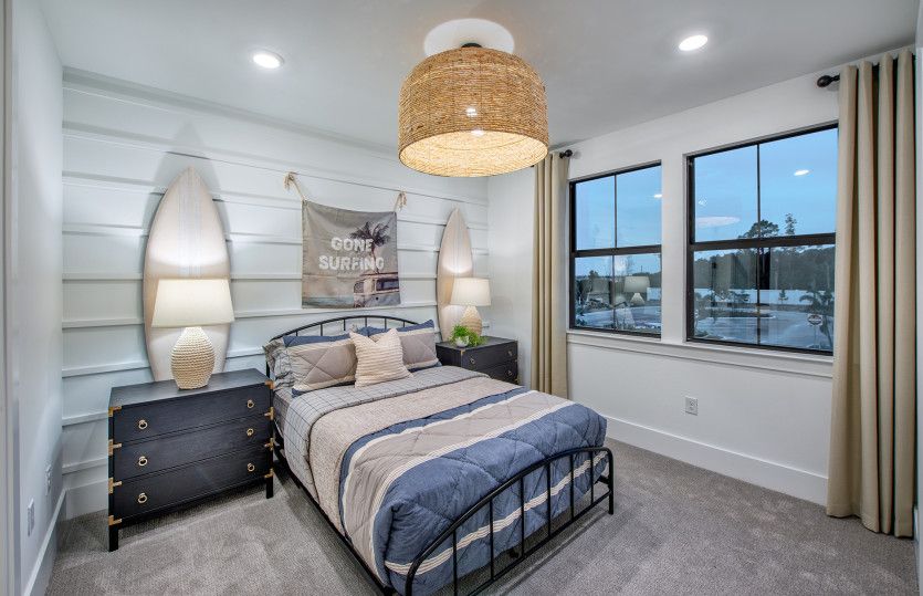 Secondary bedroom on the second floor