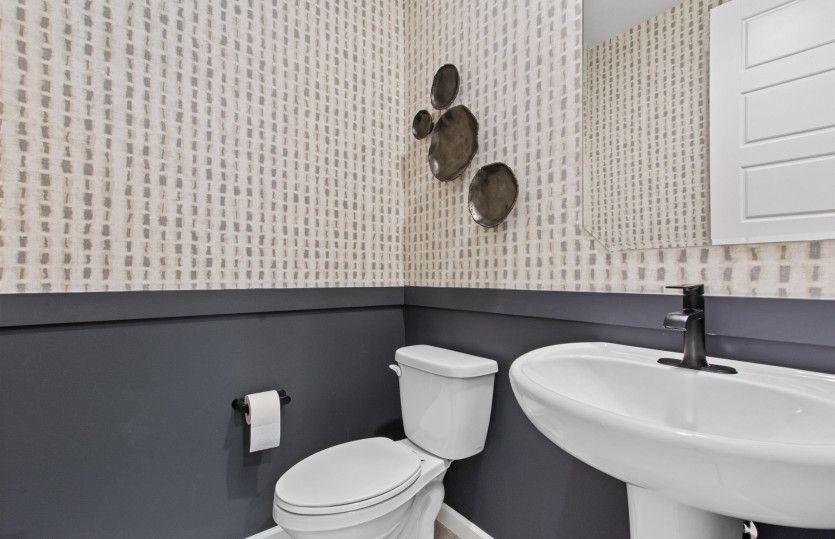 A powder bath in your first floor for your guests to use.