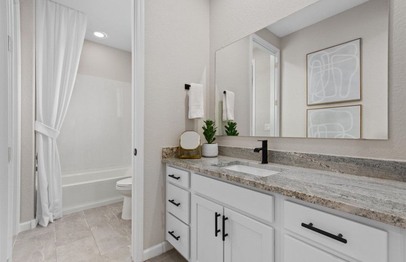 Jack and Jill bath for bedroom 4 and 5.