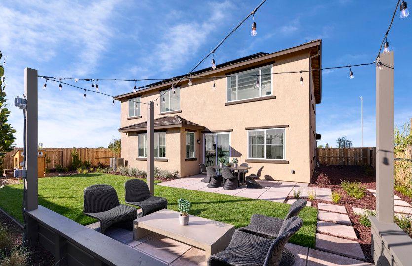 Backyard patio space