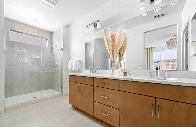 Owner's suite bathroom with walk-in shower