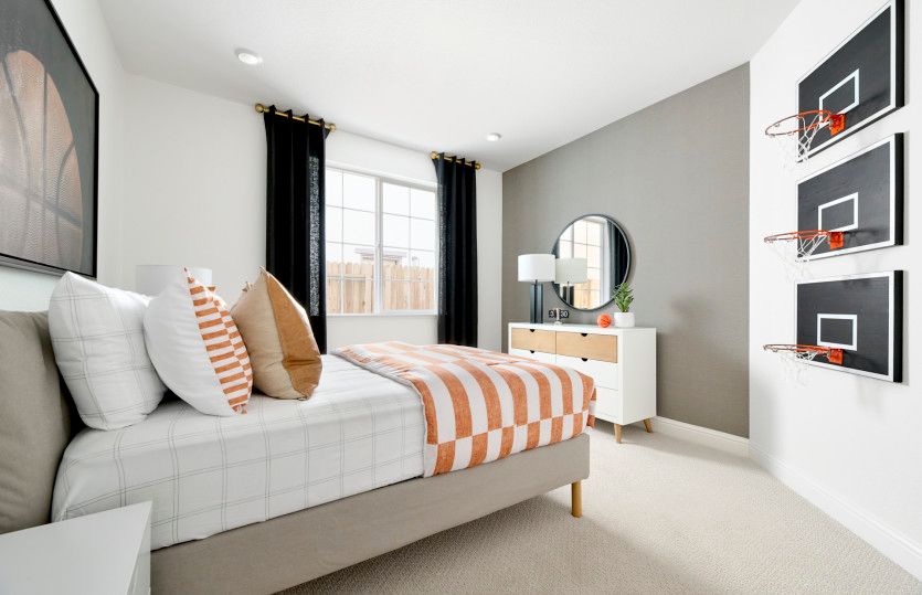 Modern secondary bedroom