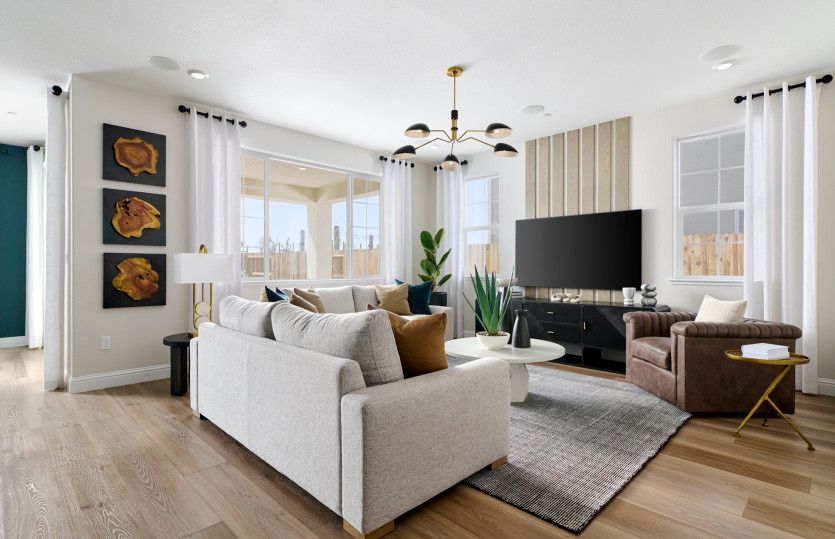 Naturally illuminated gathering room