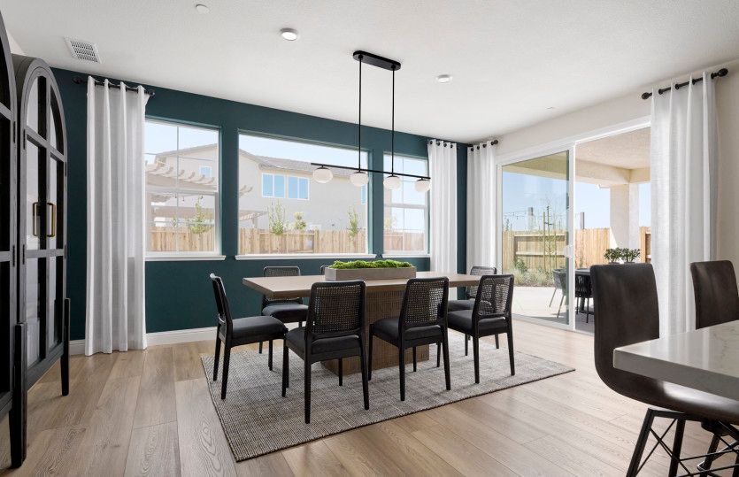 Beautiful café area with patio access