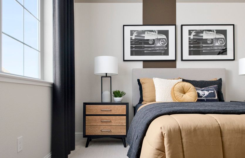 Modern secondary bedroom