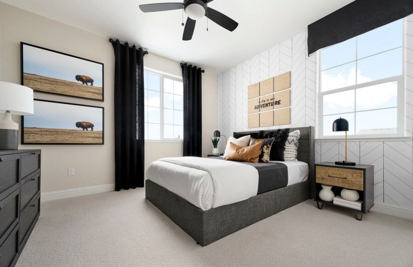 Spacious secondary bedroom with plenty of sunlight