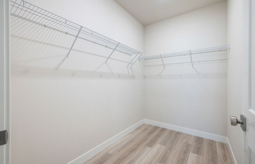 Walk-in primary closet