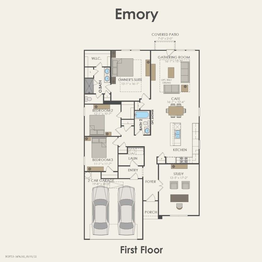 First Floor 3 br / 2 ba