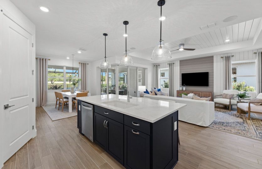 Open concept layout