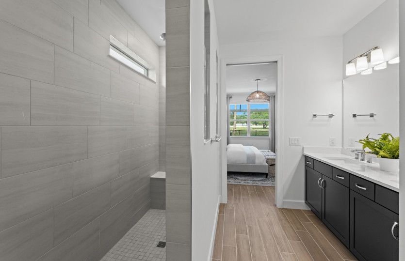 Walk-in shower option