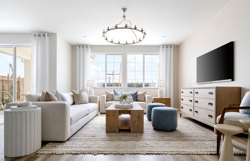 Inviting gathering room