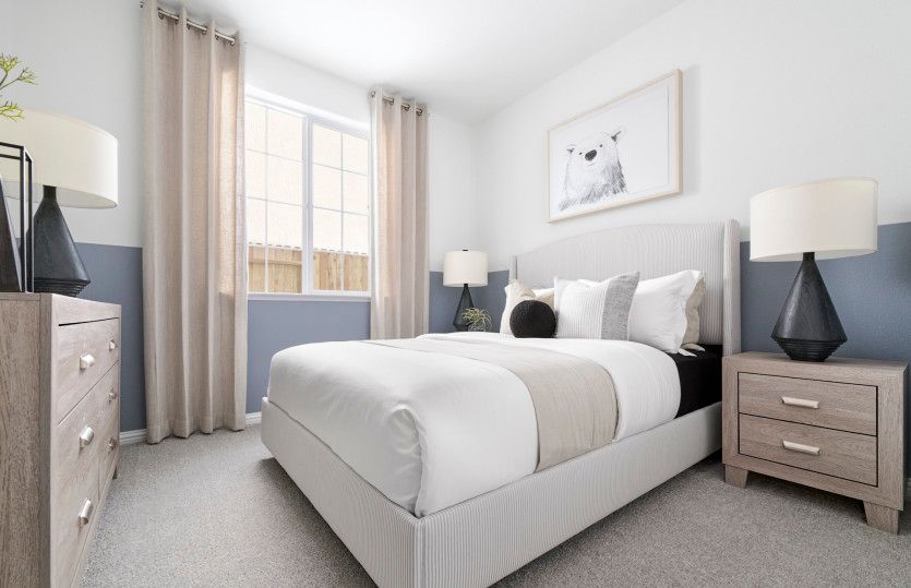 Secondary bedroom with window