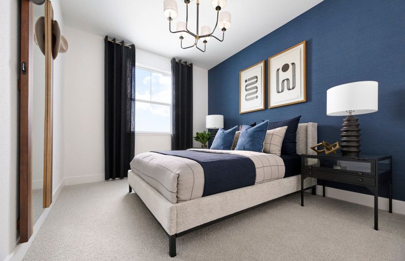 Spacious guest bedroom