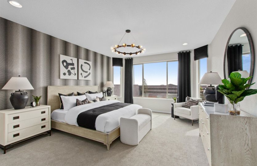 Enjoy the extra lighting coming into your owner's suite from the bay windows.