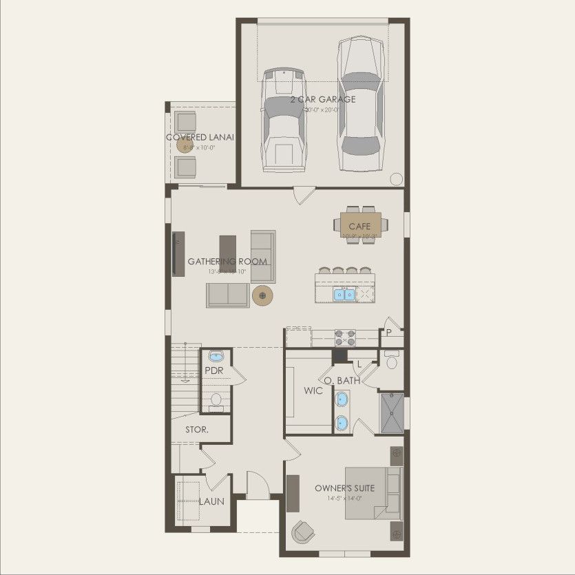 First Floor 3 br / 2.5 ba
