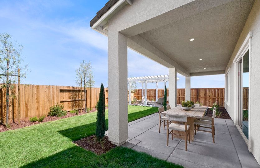 Covered patio for indoor/outdoor living