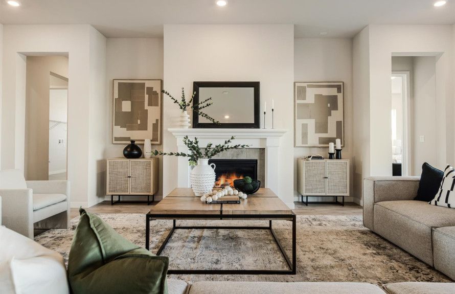 Living Space with Fireplace