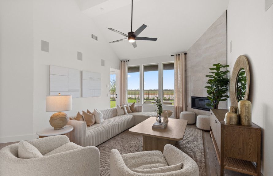 Gathering Room with Fireplace