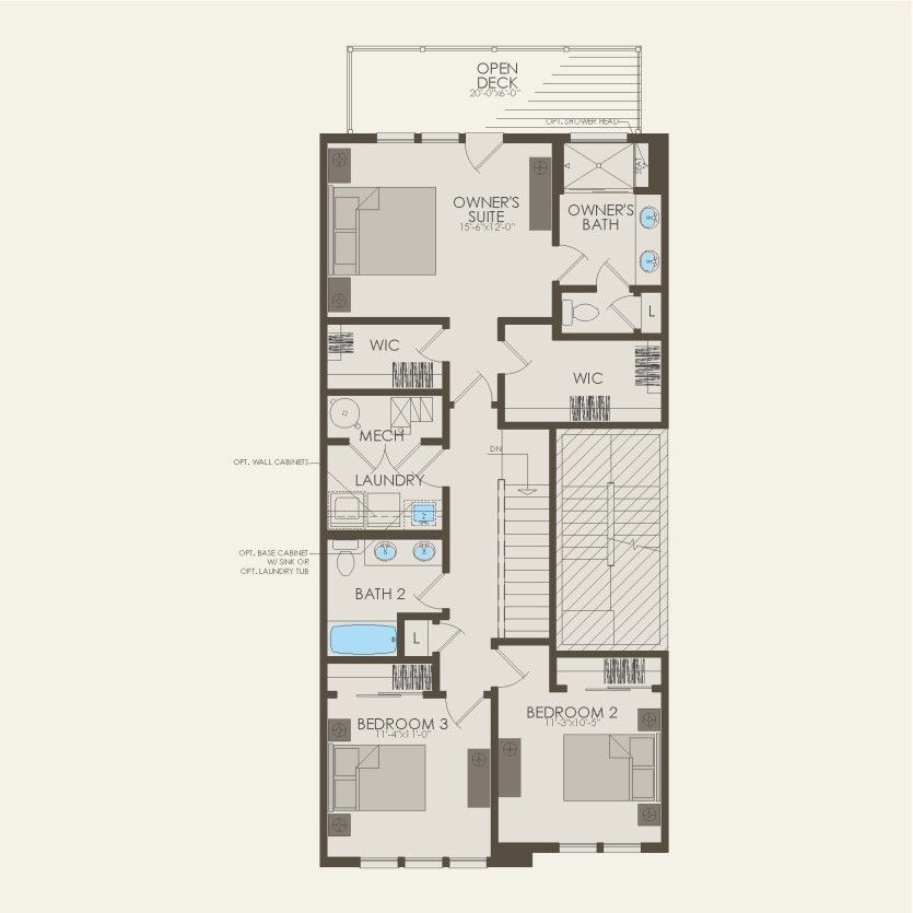 Second Floor 3 br / 2.5 ba