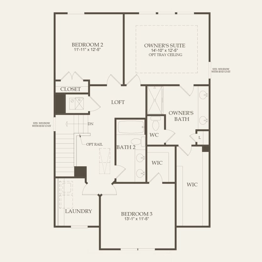 Second Floor 3 br / 2.5 ba