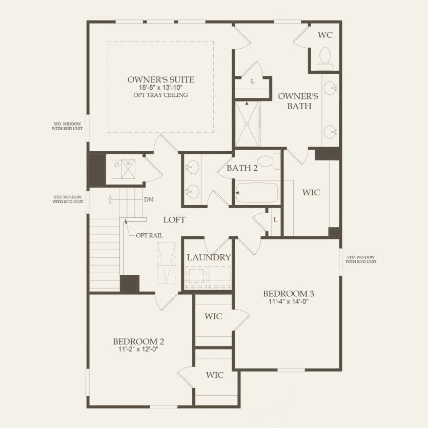 Second Floor 3 br / 2.5 ba