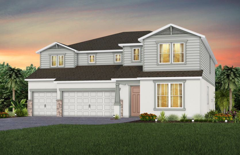 Roseland Exterior C1 with Stone