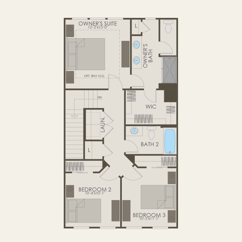 Third Floor 3 br / 2.5 ba