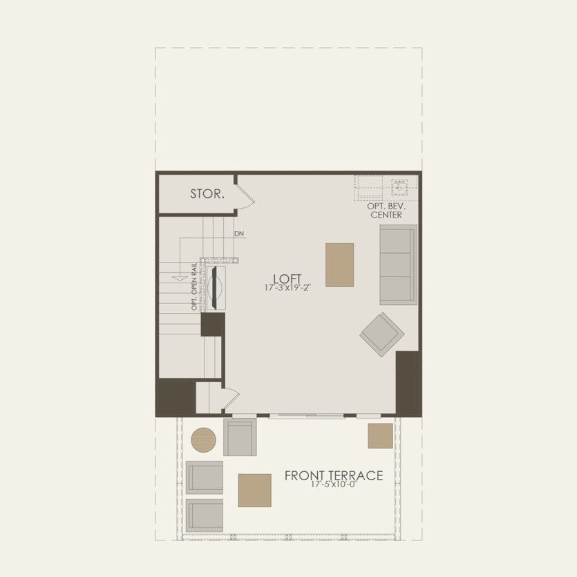 Fourth Floor 3 br / 2.5 ba