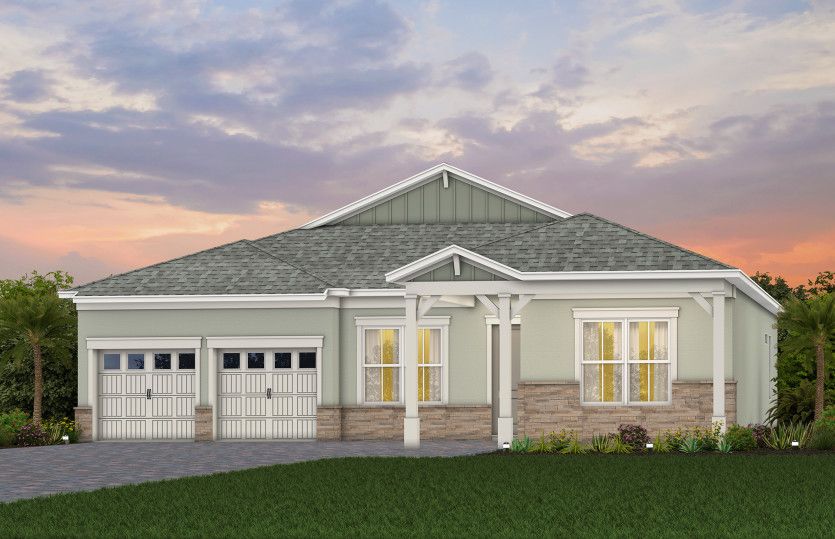 Mahogany Exterior CO202 with Stone
