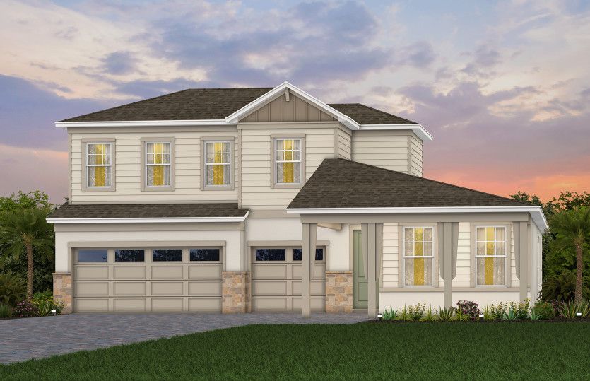 Mahogany Exterior FH202 with Stone