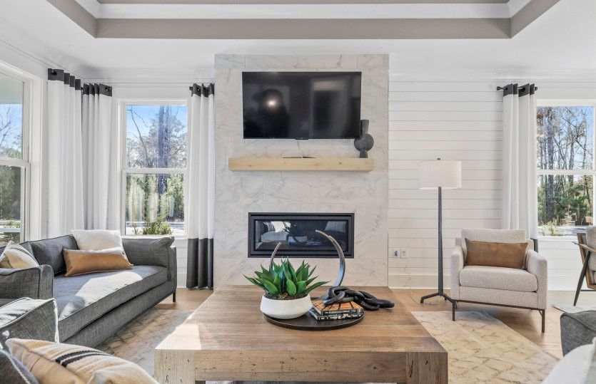 The elegant gathering room exudes timeless charm