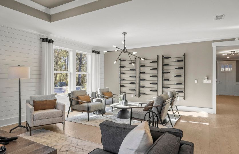 Entertain guests in the modern Renown home