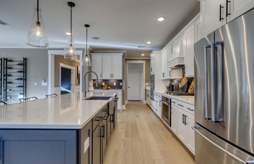 The kitchen offers plenty of space for cooking and gathering