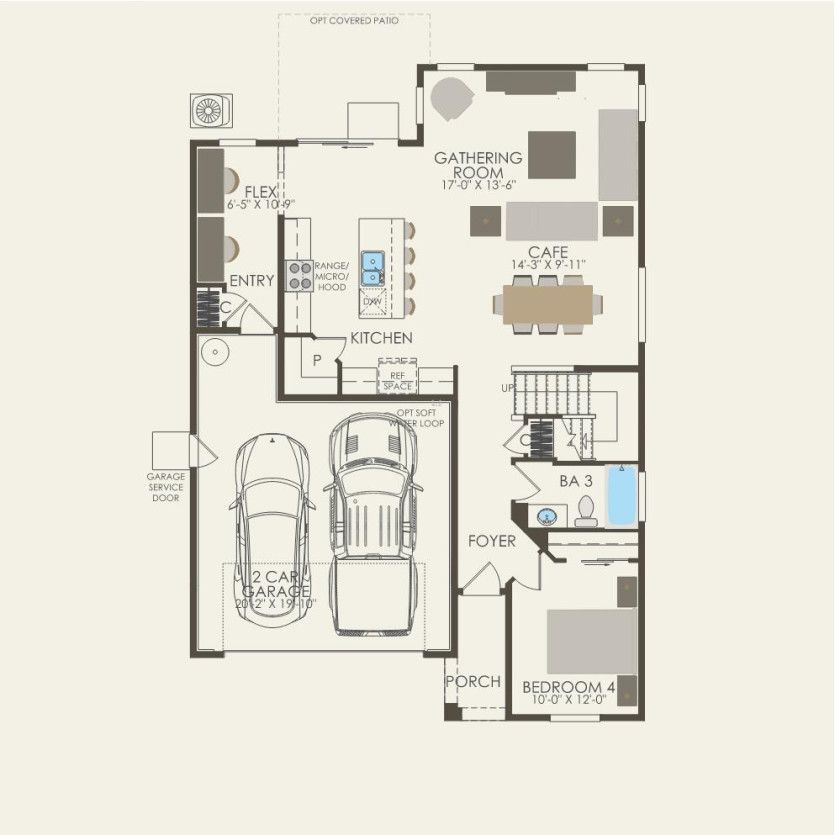 First Floor 4 br / 3 ba