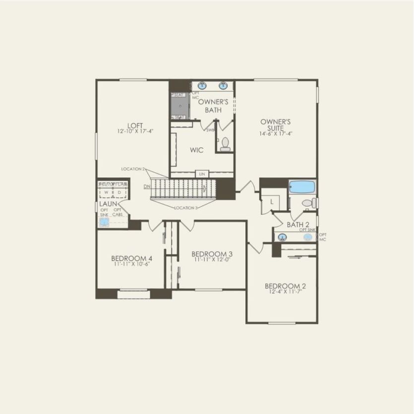 Second Floor 5 br / 3 ba