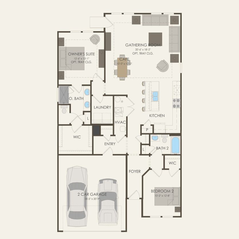 First Floor 2 br / 2 ba