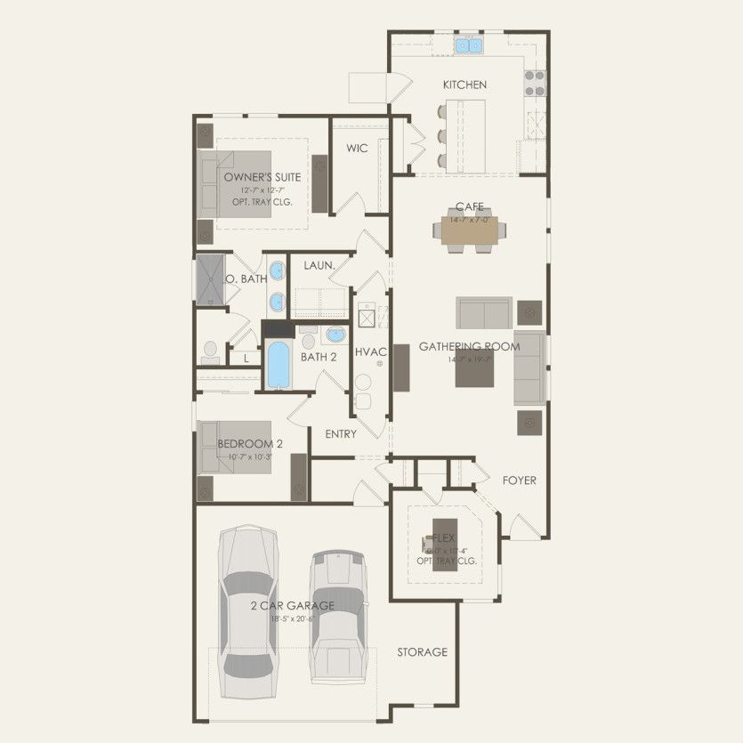 First Floor 2 br / 2 ba