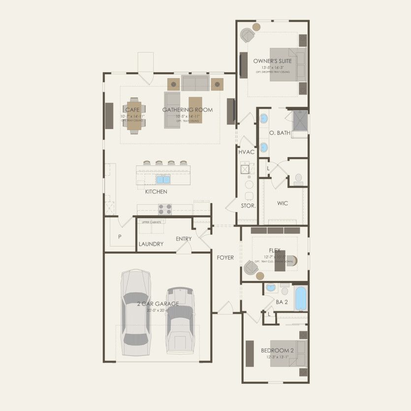 First Floor 2 br / 2 ba