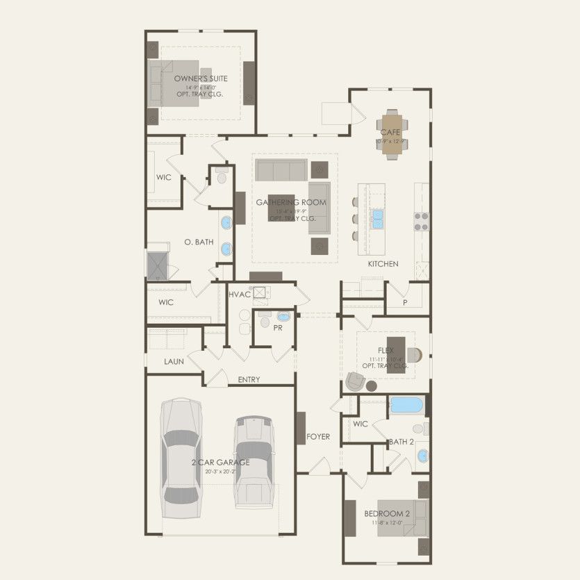 First Floor 2 br / 2 ba