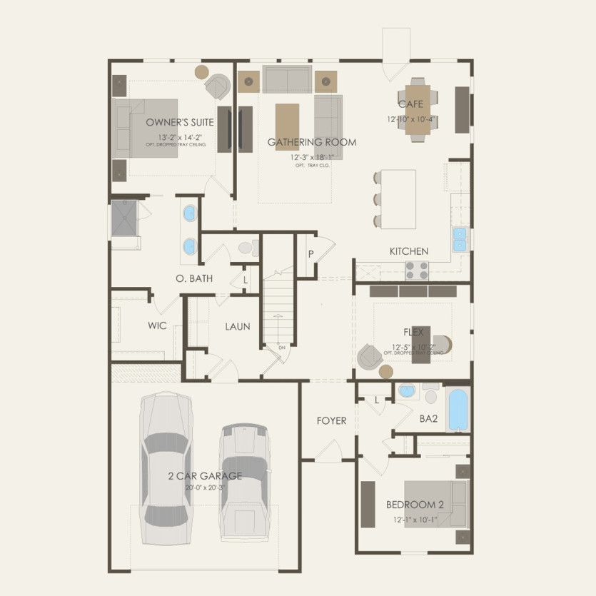 First Floor 2 br / 2 ba