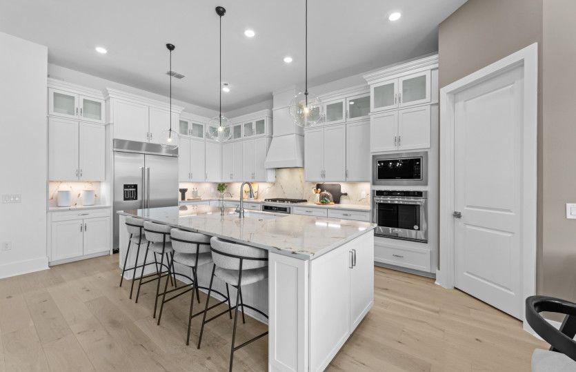 Bright and open kitchen with large center island