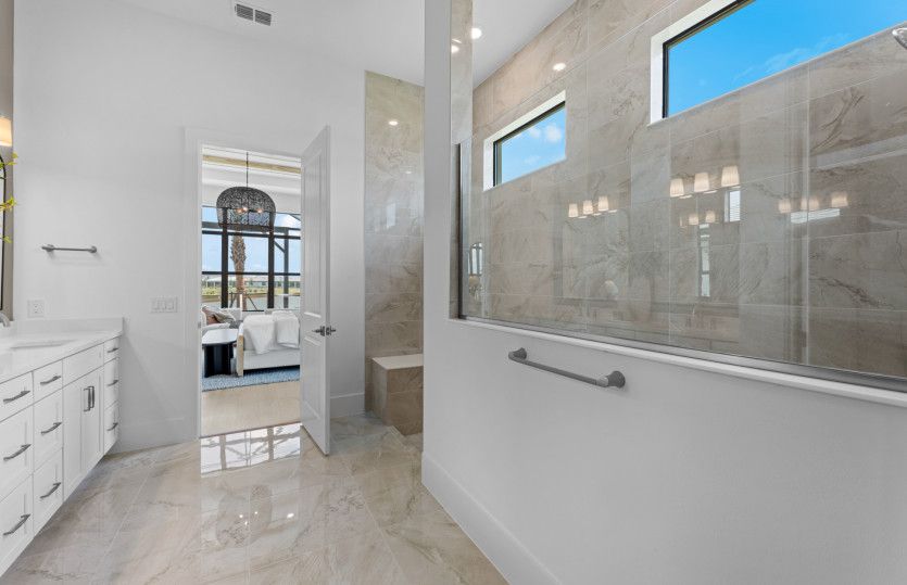 Owner's bathroom with walk-in shower