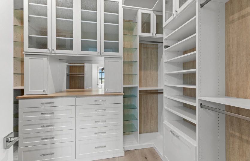 Owner's closet with custom built-ins