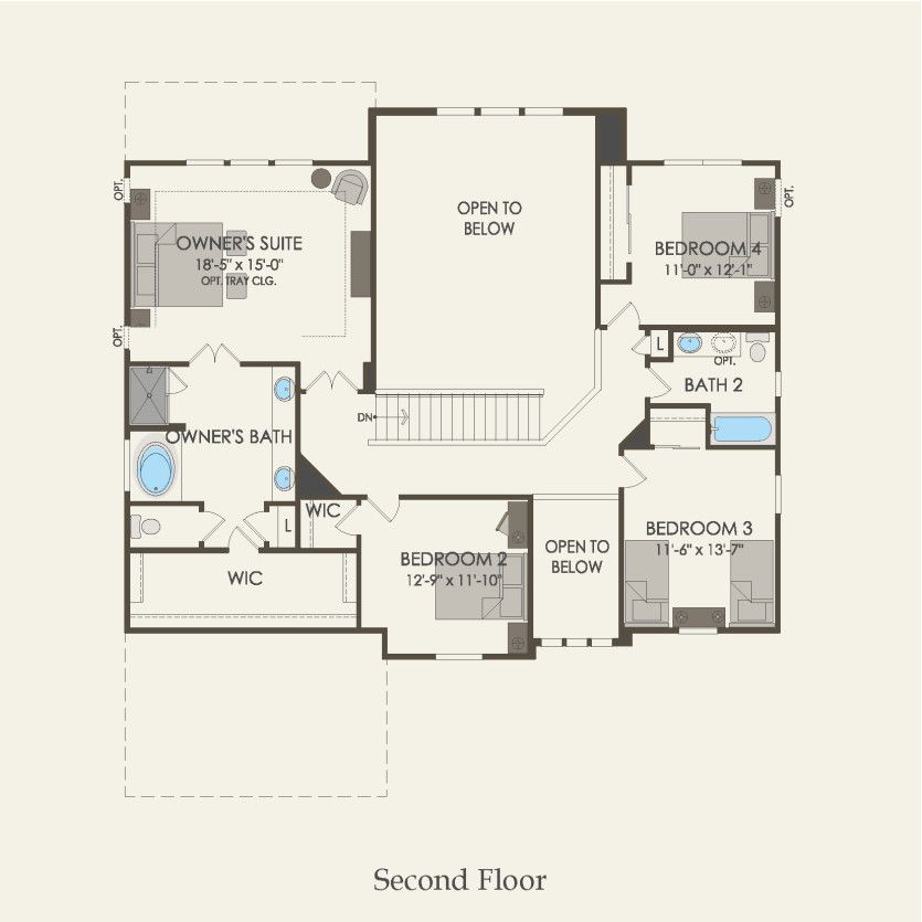Second Floor 4 br / 2.5 ba