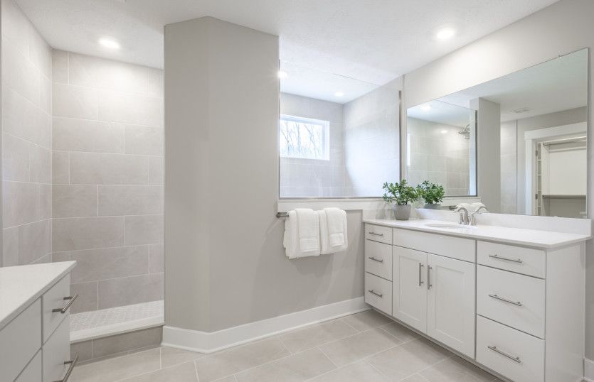 Double Bowl Vanity in Owner's Bath