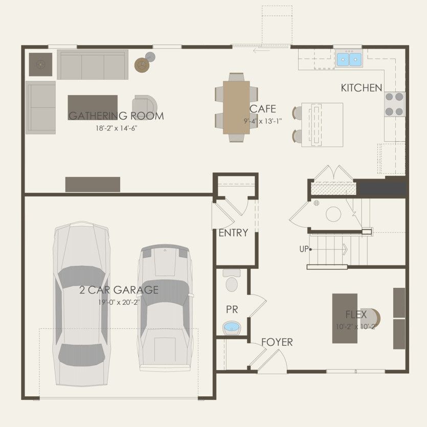 First Floor 3 br / 2.5 ba