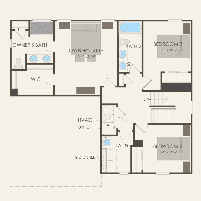 Second Floor 3 br / 2.5 ba