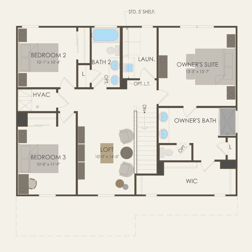Second Floor 3 br / 2.5 ba
